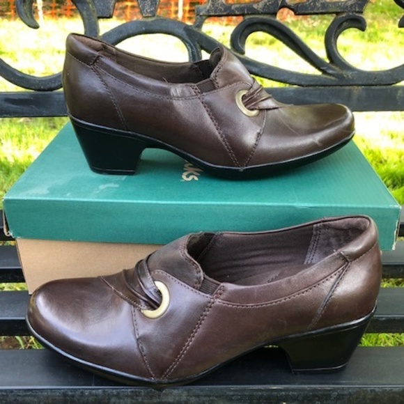 Clark’s 🆕 leather Ingalls Trance Brown Sz 7.5 W - Picture 1 of 6